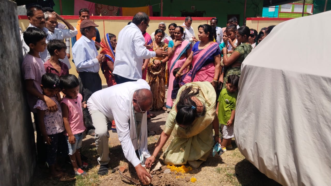 सीवरेज लाइन का भूमि पूजन किया गया