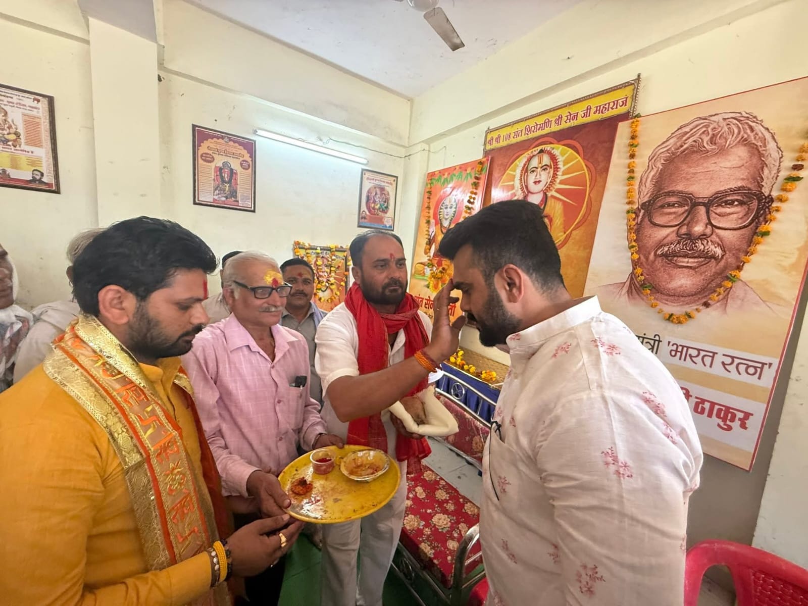गढ़ाकोटा में सेन समाज ने श्रद्धा व उत्साह के साथ मनाई संत शिरोमणि श्री सेन जी महाराज की जयंती