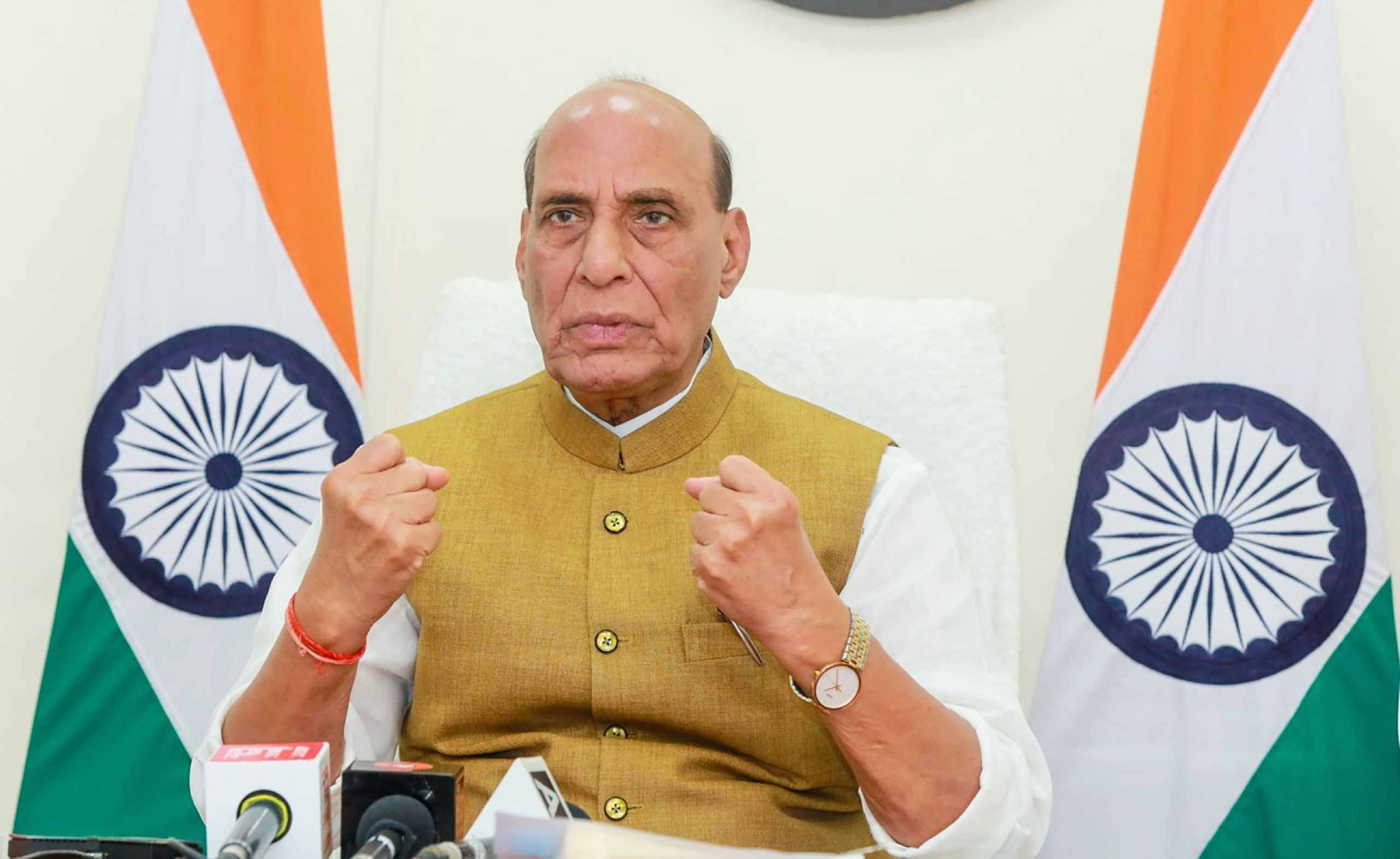 राजनाथ सिंह ने शिवराज चौहान के नेतृत्व में मध्य प्रदेश के विकास की सराहना की