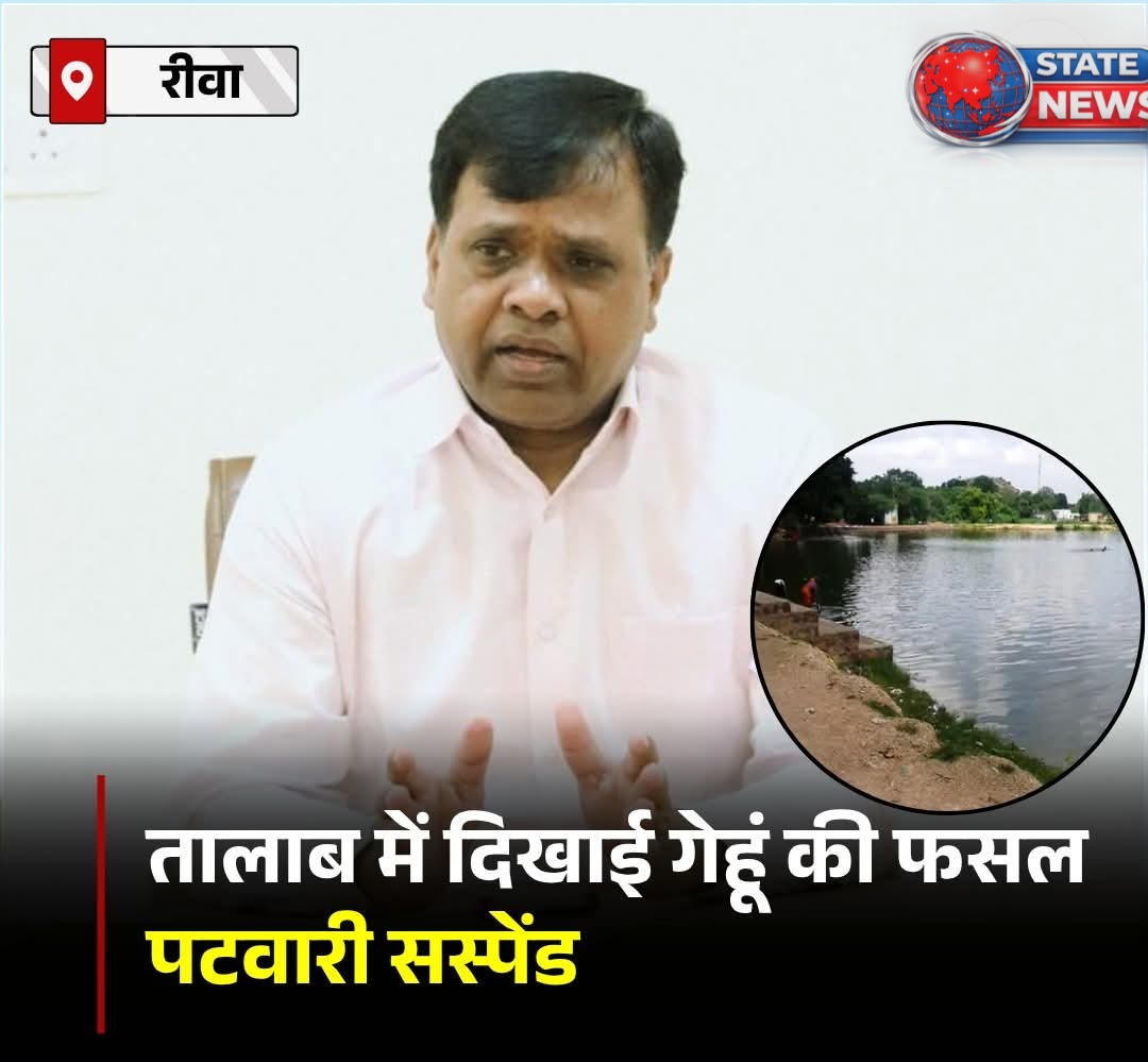 📰 फसल सत्यापन में गड़बड़ी: पटवारी शारदा प्रसाद तिवारी निलंबित posted by Suraj Kevat