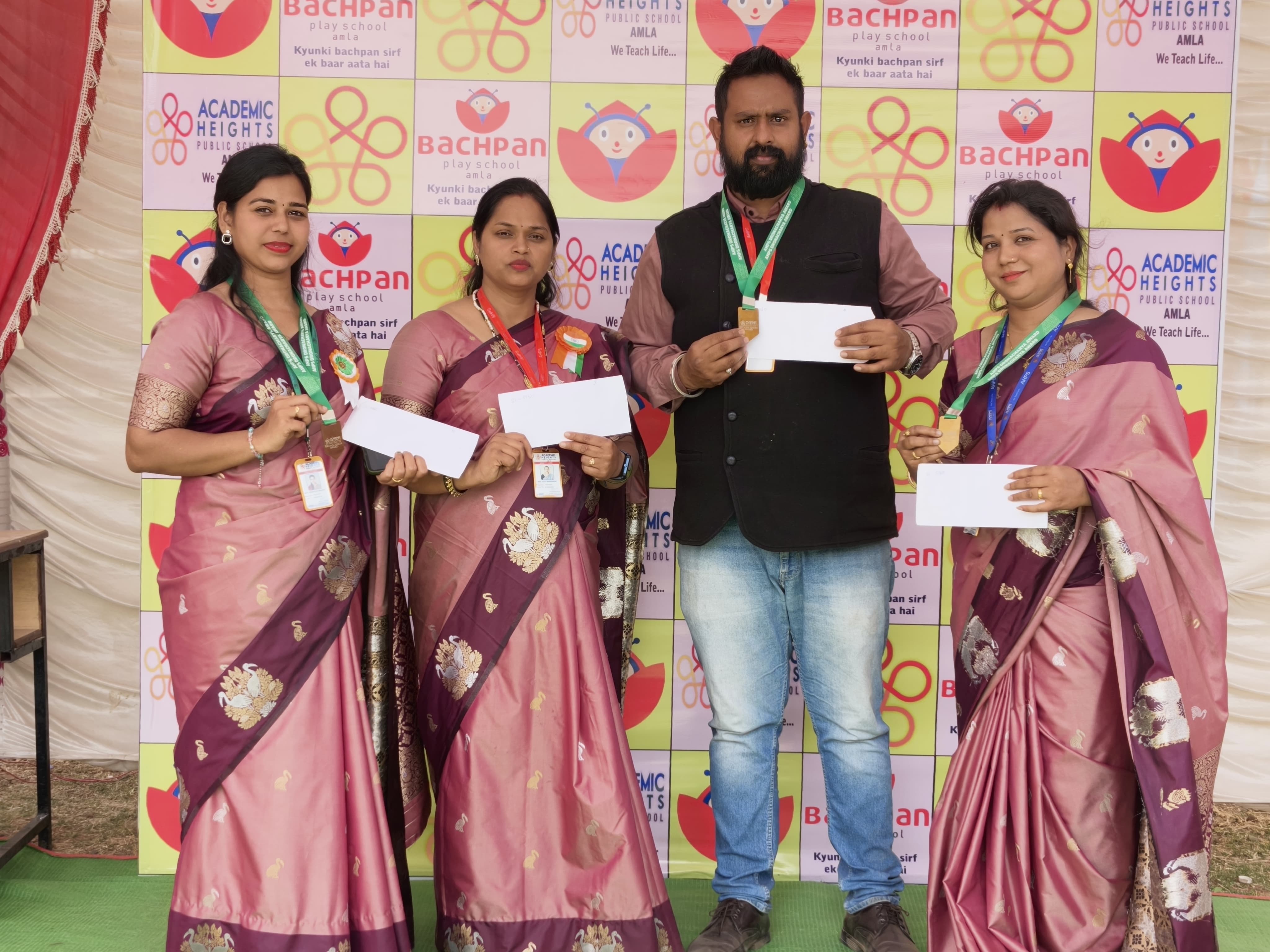 एएचपीएस (बचपन प्ले स्कूल)आमला के 4 शिक्षकों को राष्ट्रीय ‘द्रोणाचार्य सम्मान’, नवाचारी शिक्षण से बढ़ाया शहर का मान
