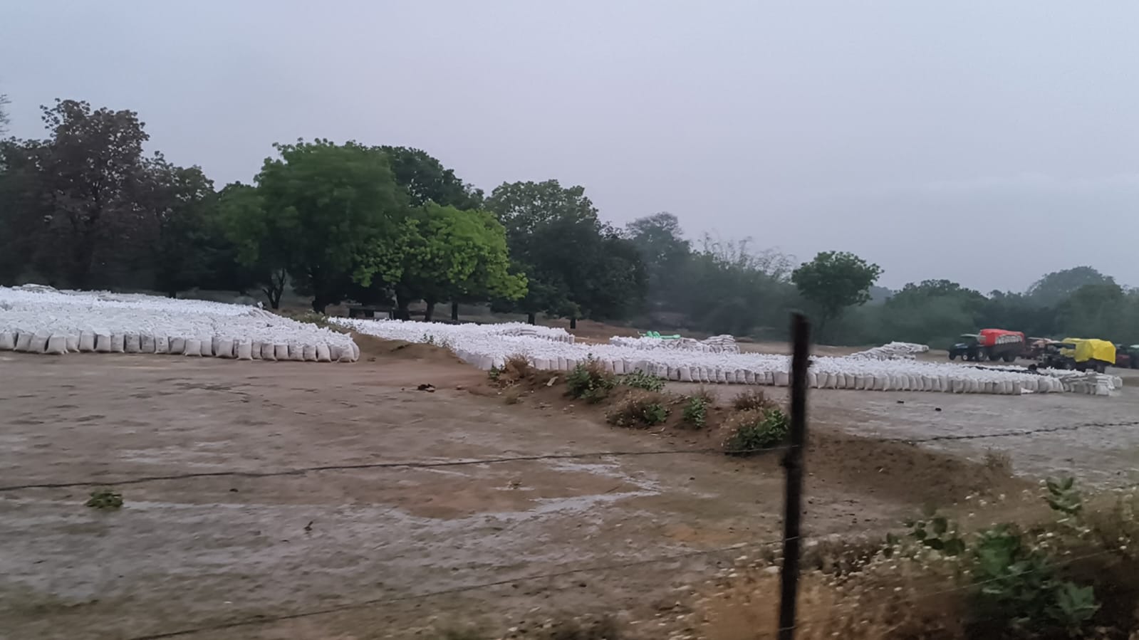 त्यौंथर में अनाज की बर्बादी पर उठे सवाल