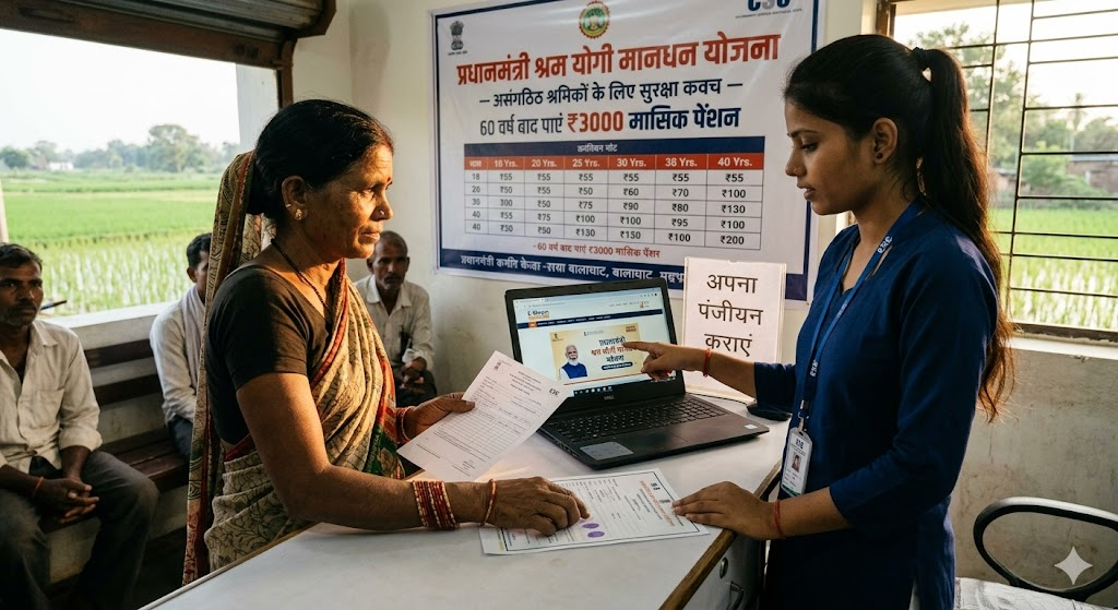 बालाघाट: प्रधानमंत्री श्रम योगी मानधन योजना से असंगठित श्रमिकों को आर्थिक सुरक्षा