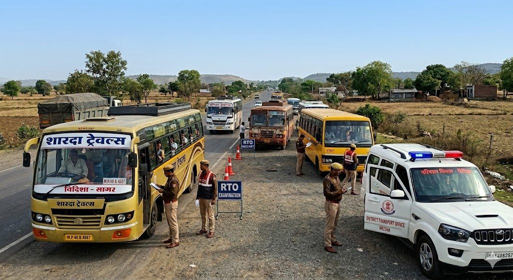विदिशा: यात्री बसों पर परिवहन विभाग की सख्त कार्रवाई