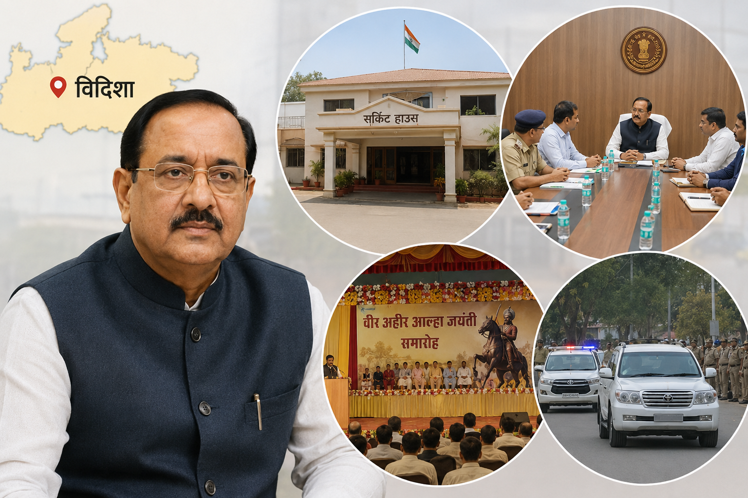 विदिशा: मानव अधिकार आयोग अध्यक्ष का विदिशा दौरा