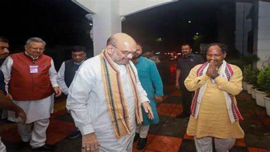 छत्तीसगढ़ में अमित शाह को धन्यवाद