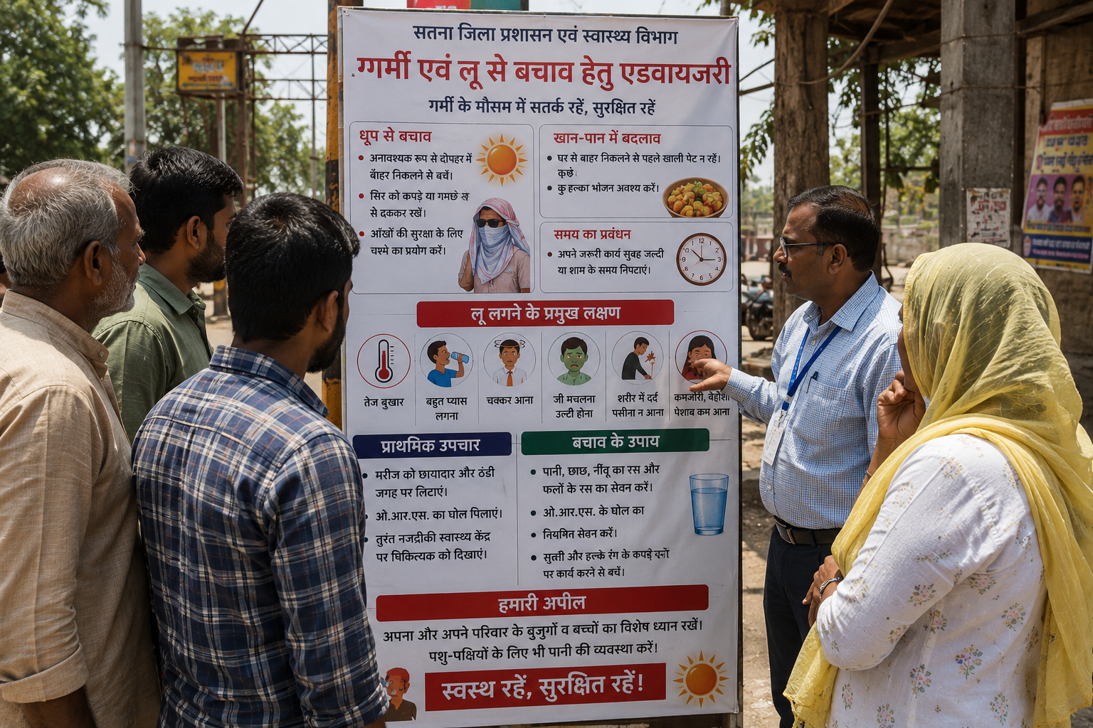 सतना: भीषण गर्मी और लू को लेकर जिला प्रशासन की एडवायजरी जारी