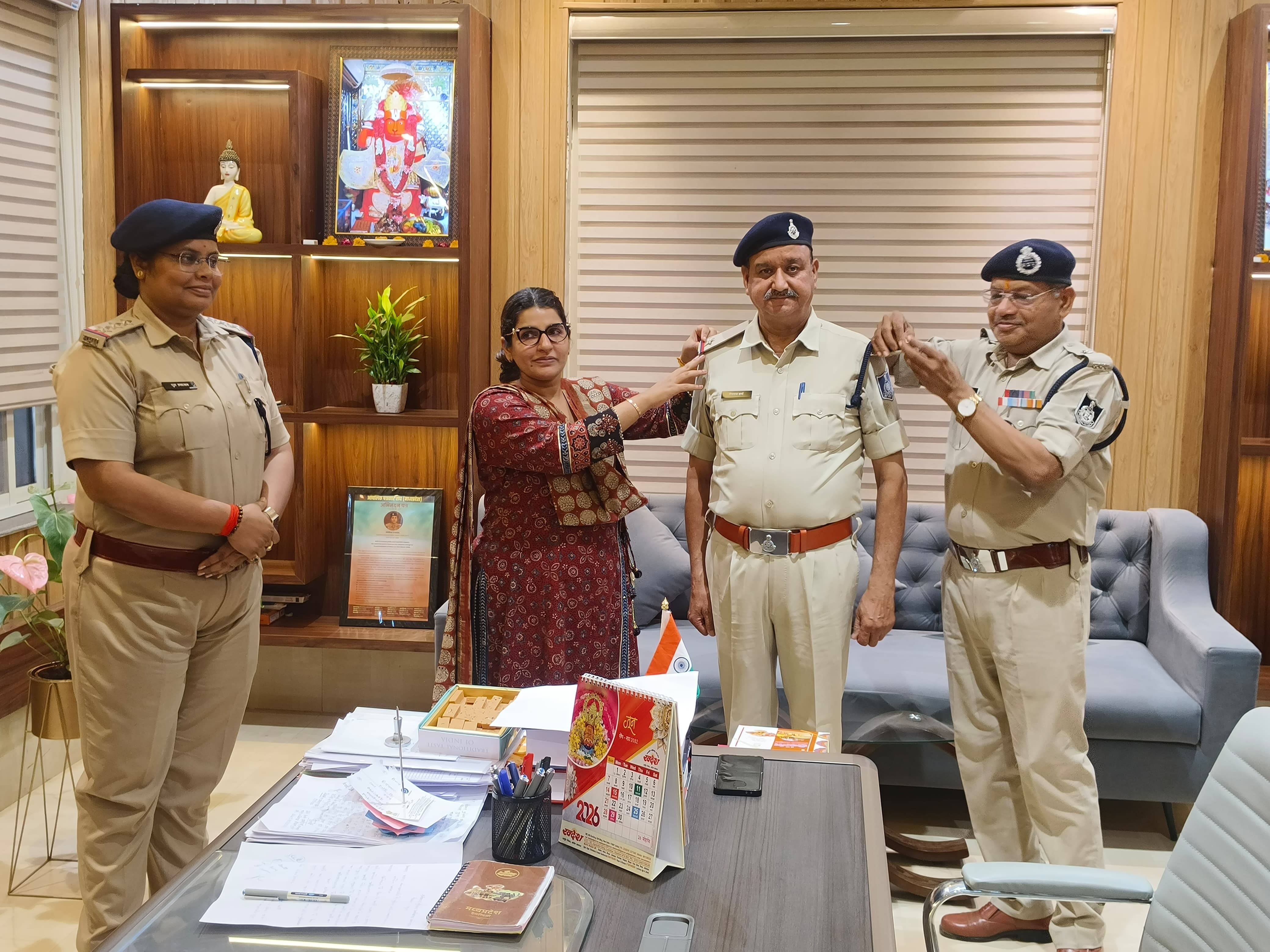 Guna Police Celebrate Promotion of Eight Officers
