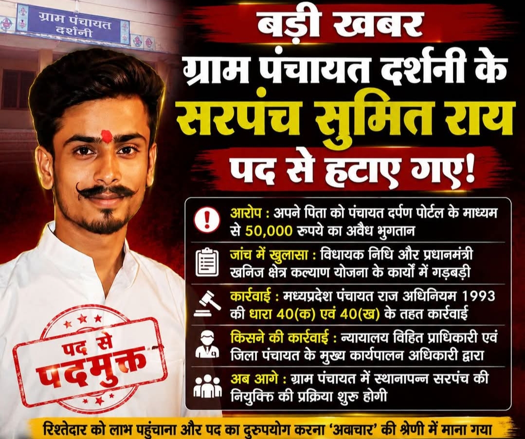 सरपंच ने अपने पिता के नाम से पंचायत राशि का अवैध रूप से किया भुगतान