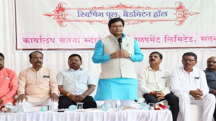सतना: दादा सुखेन्द्र सिंह स्टेडियम में स्विमिंग पूल और बैडमिंटन हॉल का भव्य शुभारंभ