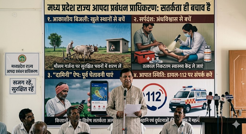 सतना: आकाशीय बिजली और सर्पदंश से बचाव के लिए अलर्ट जारी