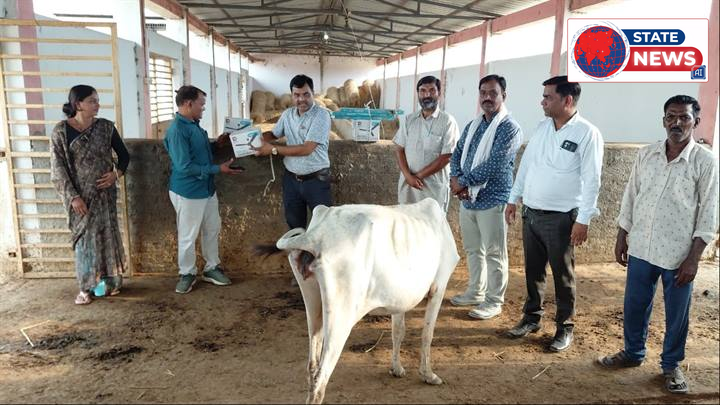 बालाघाट जिले की नवांकुर संस्था द्वारा गौशाला में तीन सीलिंग फैन भेंट