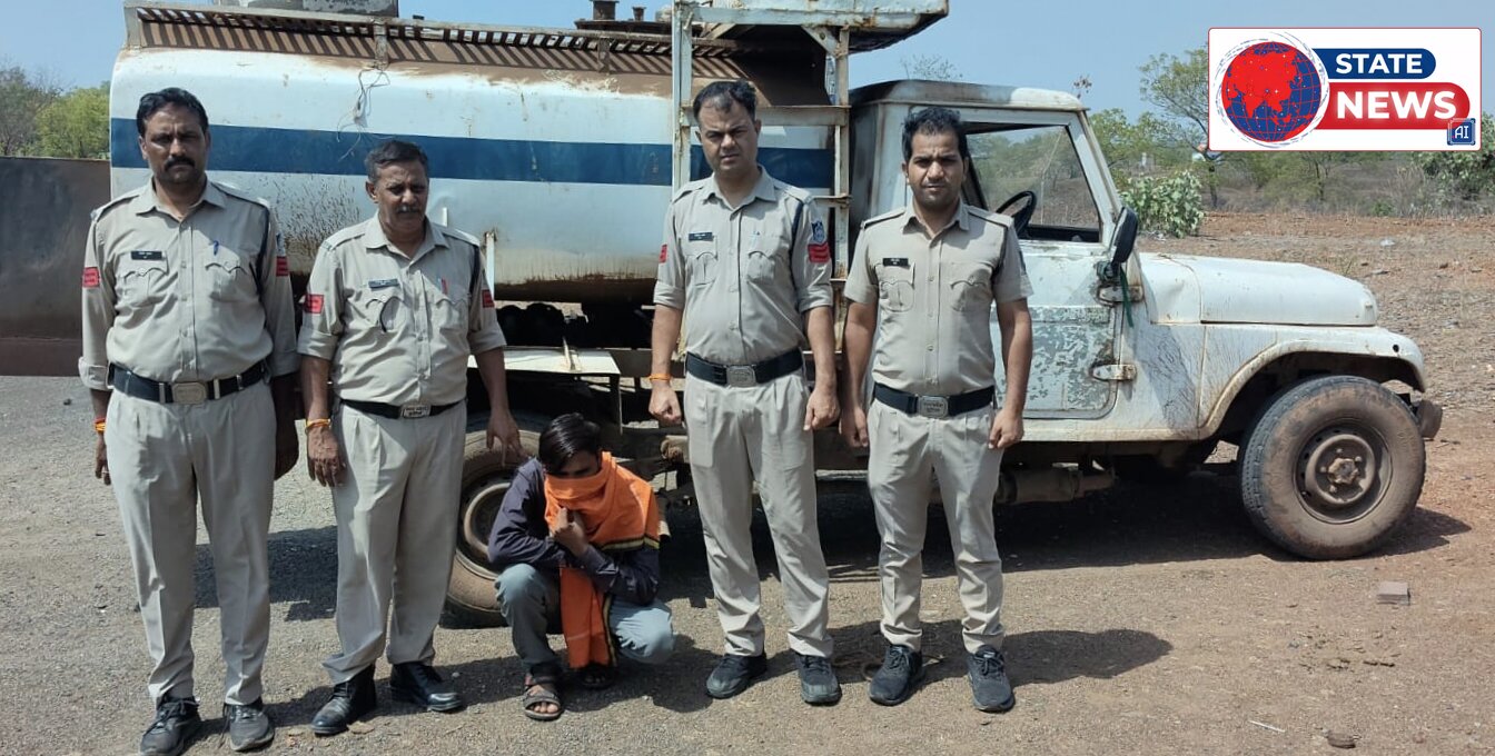  पुलिस की बड़ी कार्रवाई: 10 घंटे में सुलझी डीजल टैंकर लूट, आरोपी गिरफ्तार ​
