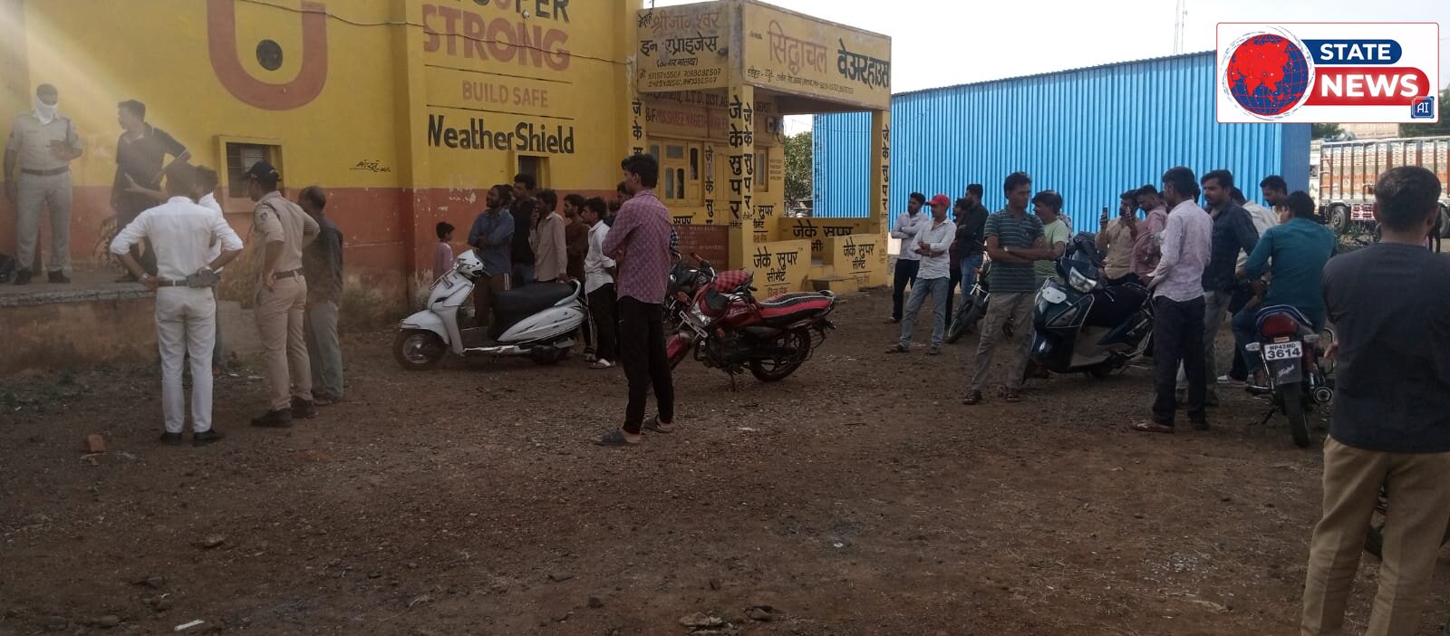 वेयरहाउस में गेहूं की बोरियों के बीच मिला अज्ञात व्यक्ति का शव, पुलिस जांच में जुटी