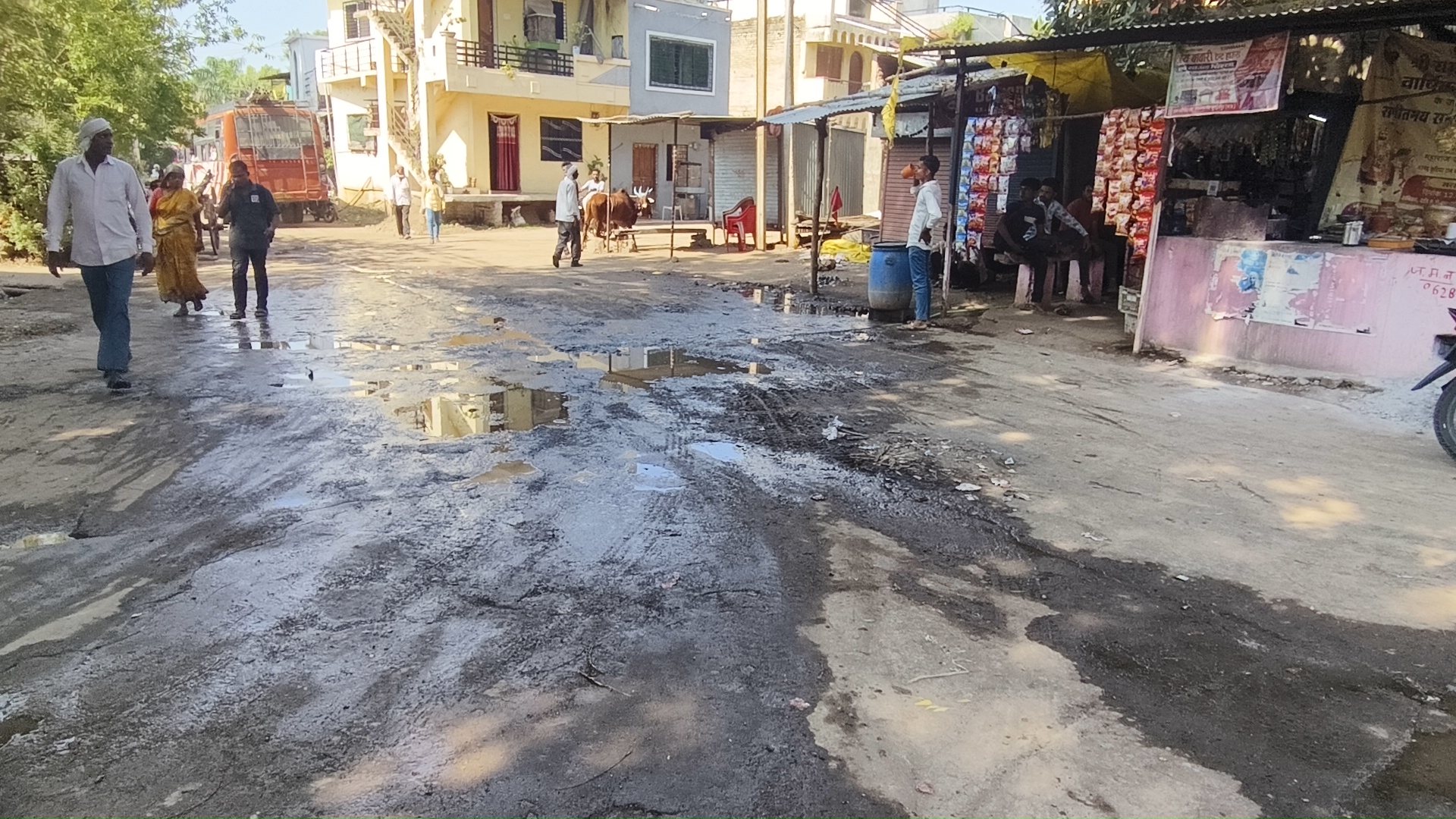 नेपानगर के ग्राम हैदरपुर में गंदगी से परेशान आम जनता, सरपंच ने कहा दो से तीन दिन के अंदर समस्या का निराकरण
