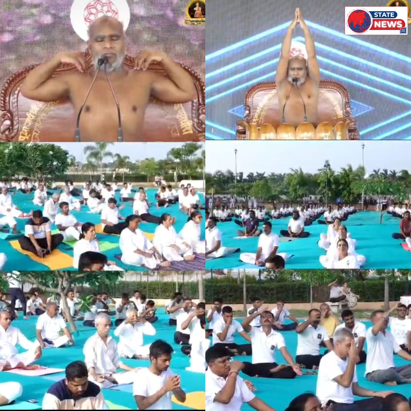 अंतरराष्ट्रीय योग दिवस पर दाहोद मे भव्य योग साधना