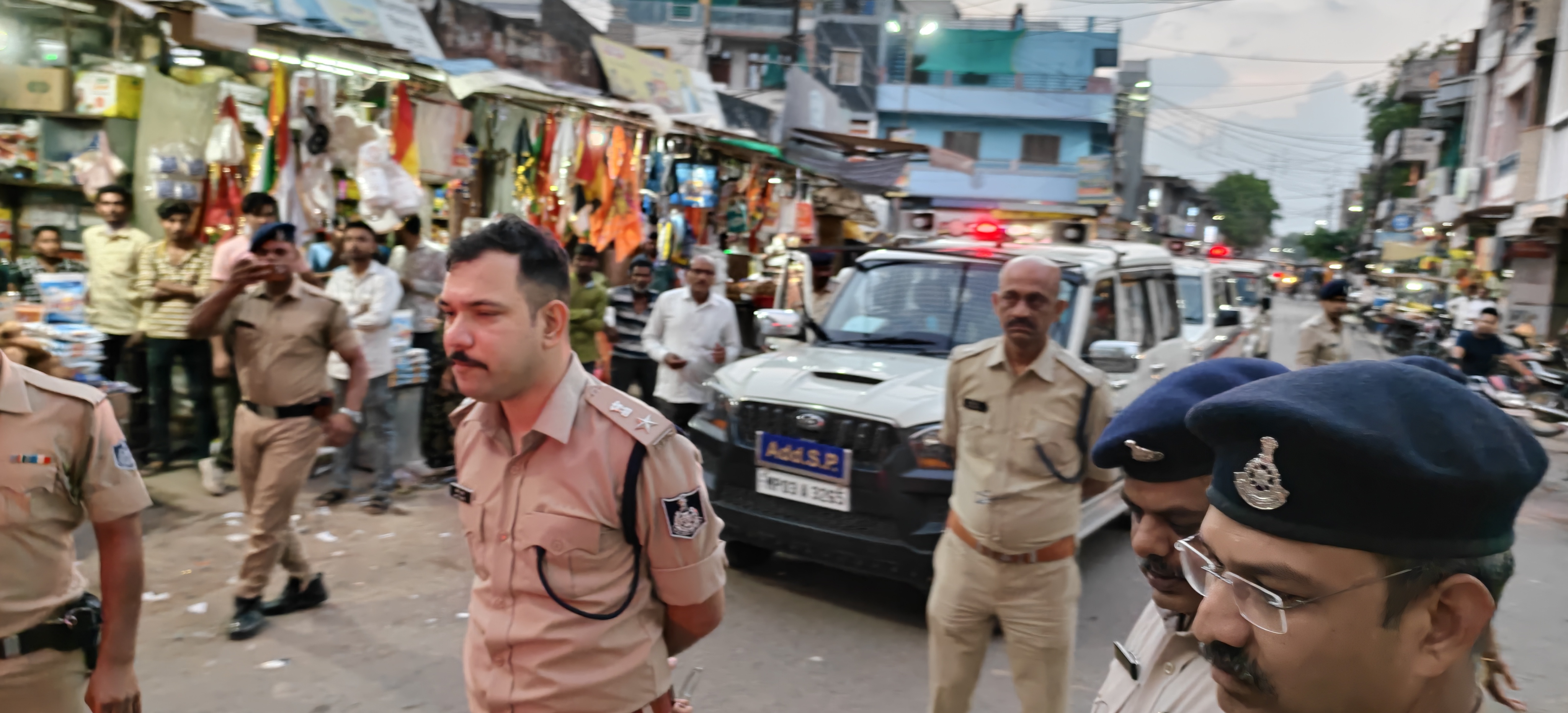 मोहर्रम पर्व को लेकर पुलिस प्रशासन अलर्ट, एसपी अमित कुमार ने किया आलोट ताजिया रूट का निरीक्षण