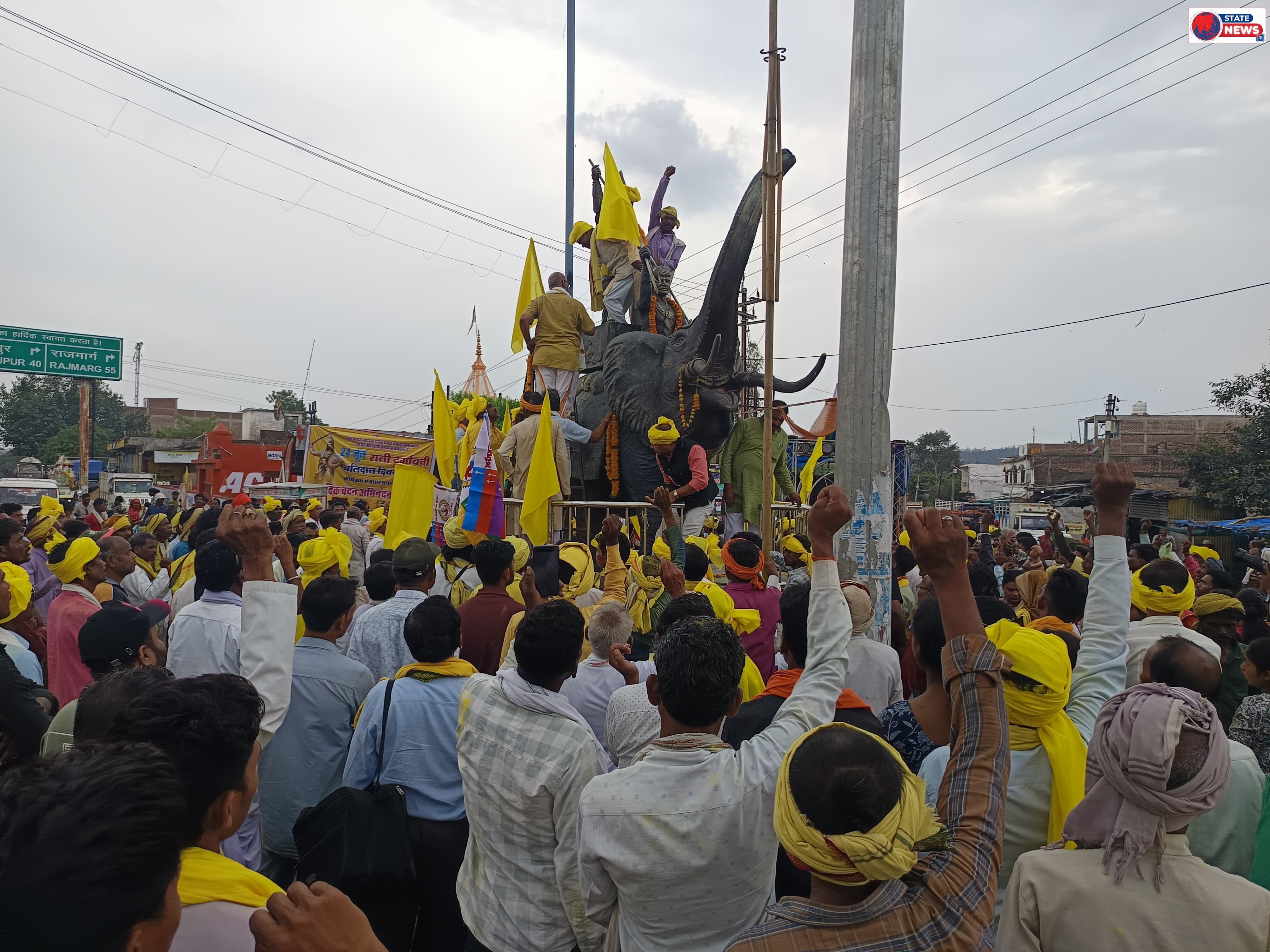 वीरांगना रानी दुर्गावती बलिदान दिवस: केसली में उमड़ा जनसैलाब, भव्य रैली निकाल दी गई भावभीनी श्रद्धांजलि