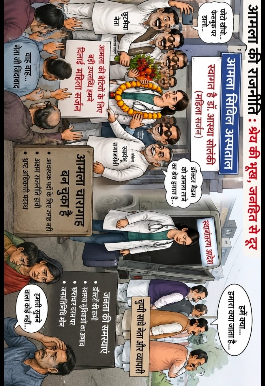 *गुलदस्ता गैंग की राजनीति बेनकाब, महिला सर्जन के तबादले पर नहीं निकला एक शब्द*