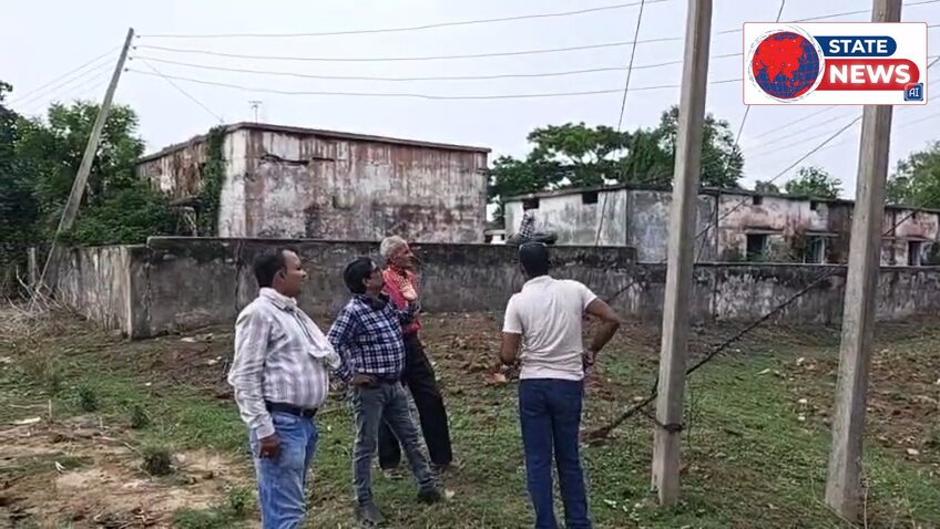 बिजली के खतरनाक तारों से मुक्त हुआ हिनौती स्कूल परिसर
