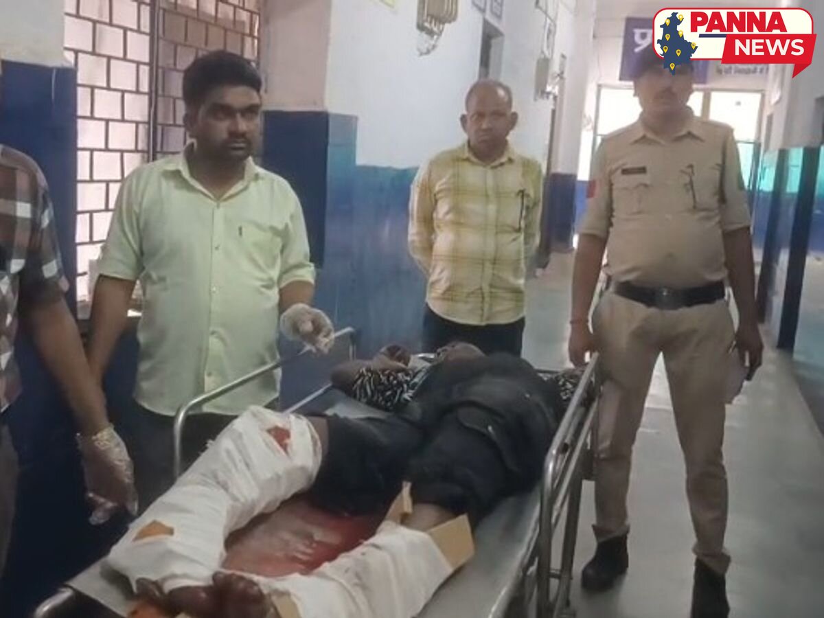 पन्ना: भीषण सड़क हादसे में तीन बाइक सवार घायल, डंपर चालक को ग्रामीणों ने पकड़ा