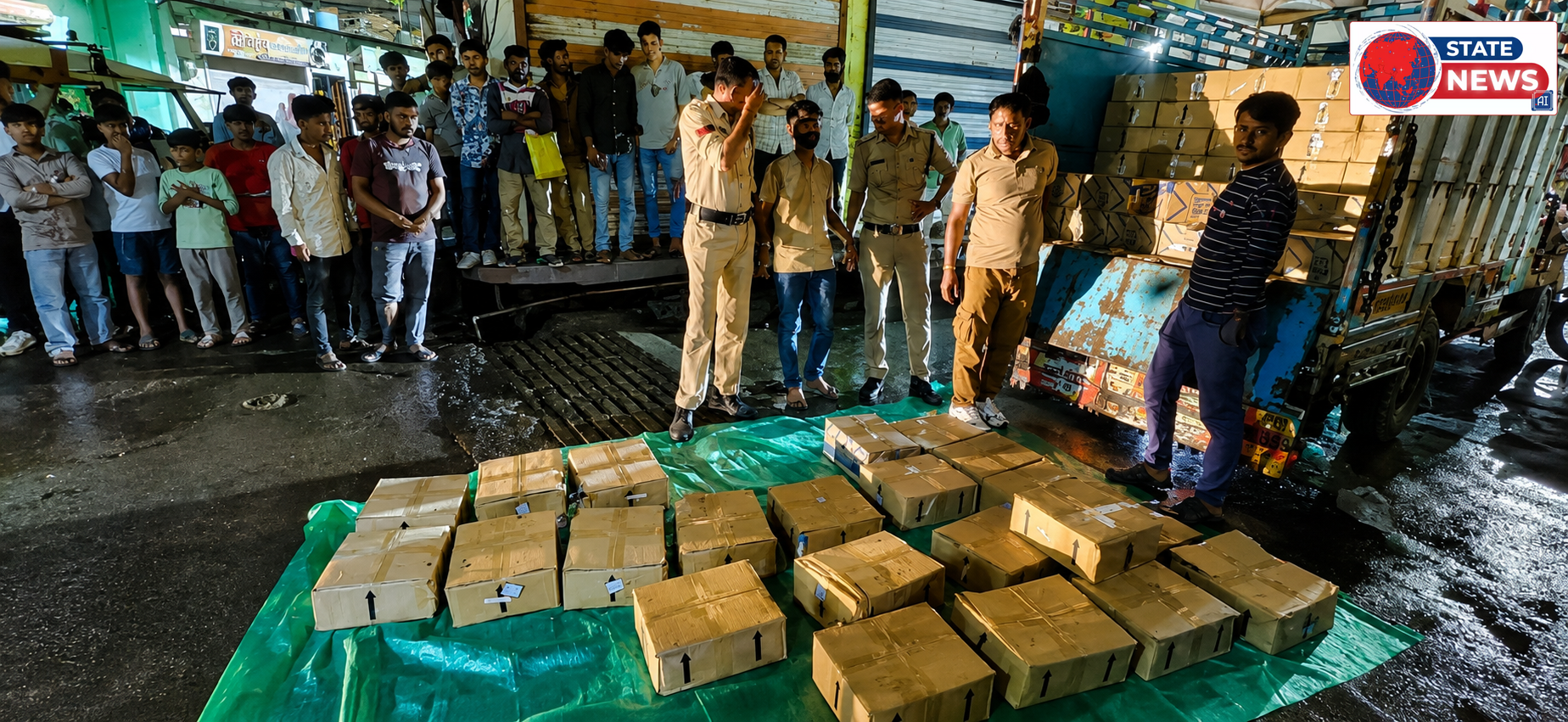 आलोट पुलिस की बड़ी कार्रवाई, 177 पेटी अवैध शराब और पिकअप सहित 10.32 लाख का माल जब्त