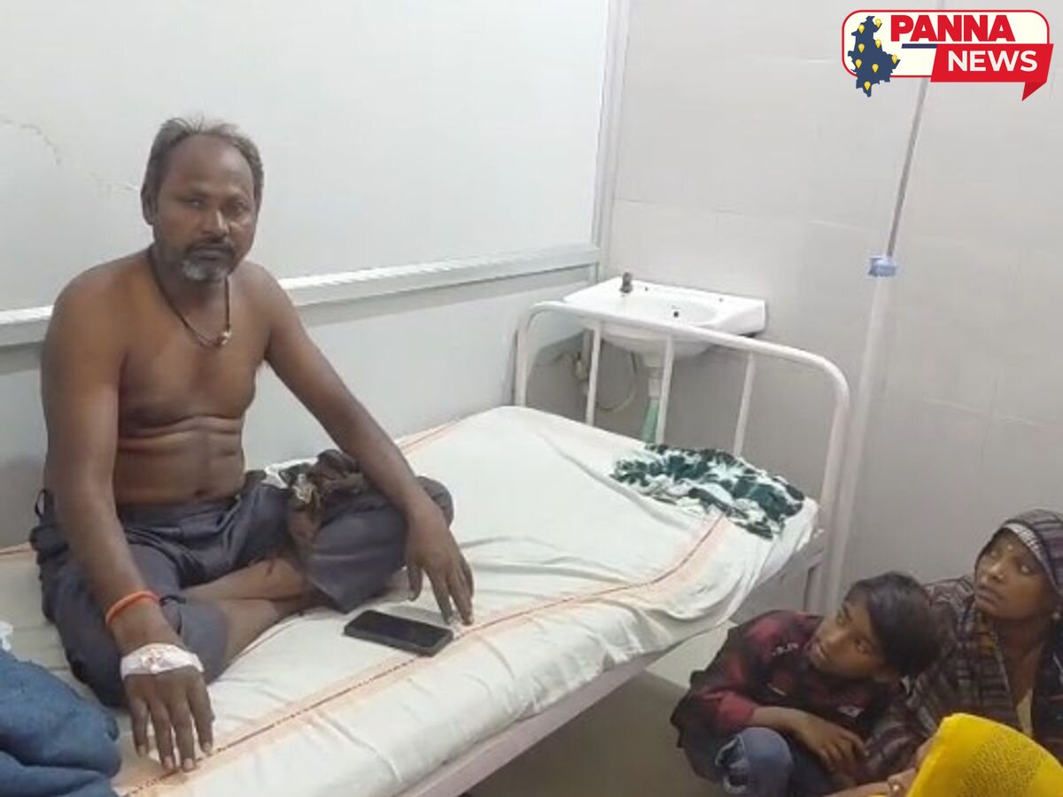पन्ना में आकाशीय बिजली का कहर: पेड़ के नीचे खड़े दो ग्रामीणों की हालत गंभीर