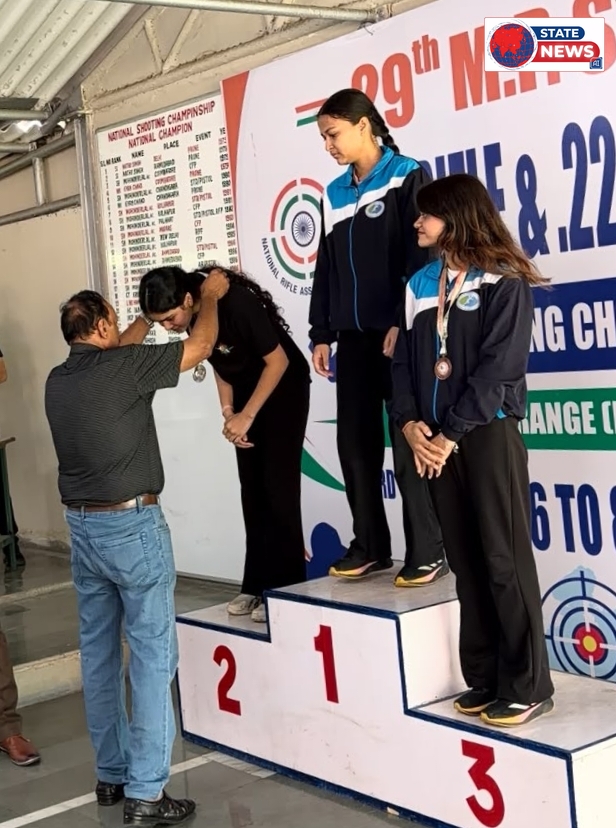 बिना नियमित प्रशिक्षण के रचा इतिहास: अलीराजपुर की वेदिका महेश पटेल ने शूटिंग में जीते 3 रजत और टीम गोल्ड 29वीं एम.पी. स्टेट .22 राइफल शूटिंग
