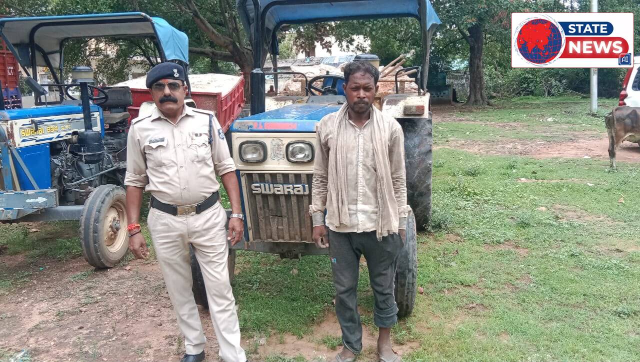 खनिज विभाग की बड़ी कार्रवाई: बिना अभिवहन पास बोल्डर और गिट्टी का अवैध परिवहन करते तीन वाहन जब्त
