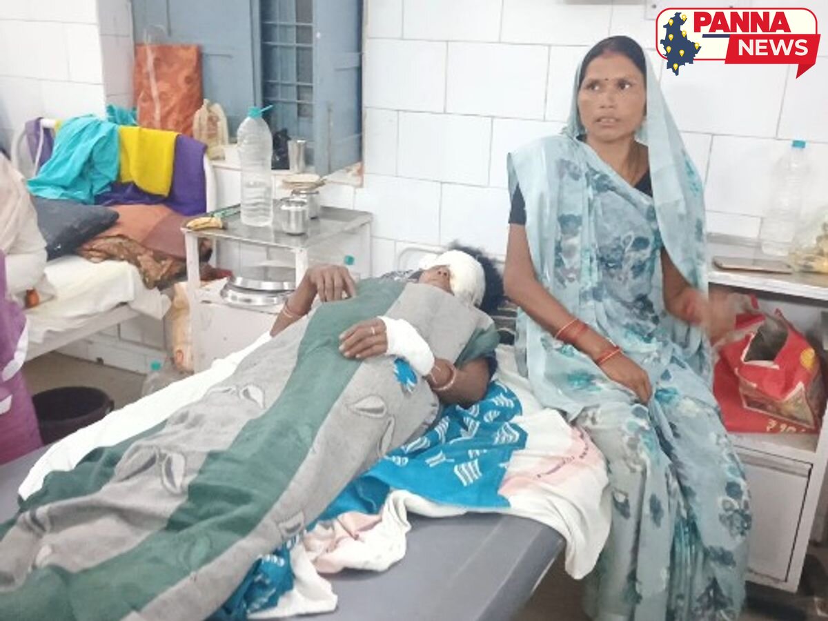 पन्ना: चलती बाइक के पहिए में फंसी साड़ी, गंभीर रूप से घायल हुईं बुजुर्ग महिला