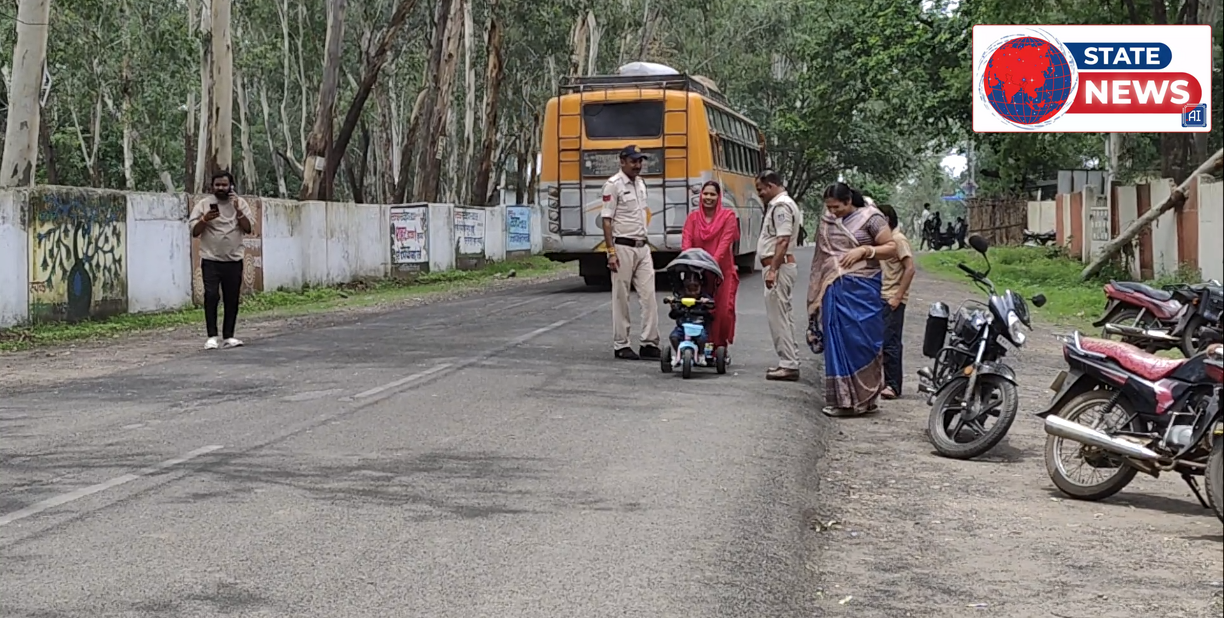 NH-43 हादसे के बाद एक्शन में पुलिस, जीएम चौराहे पर सघन वाहन चेकिंग; बसों की जांच पर भी उठे सवाल