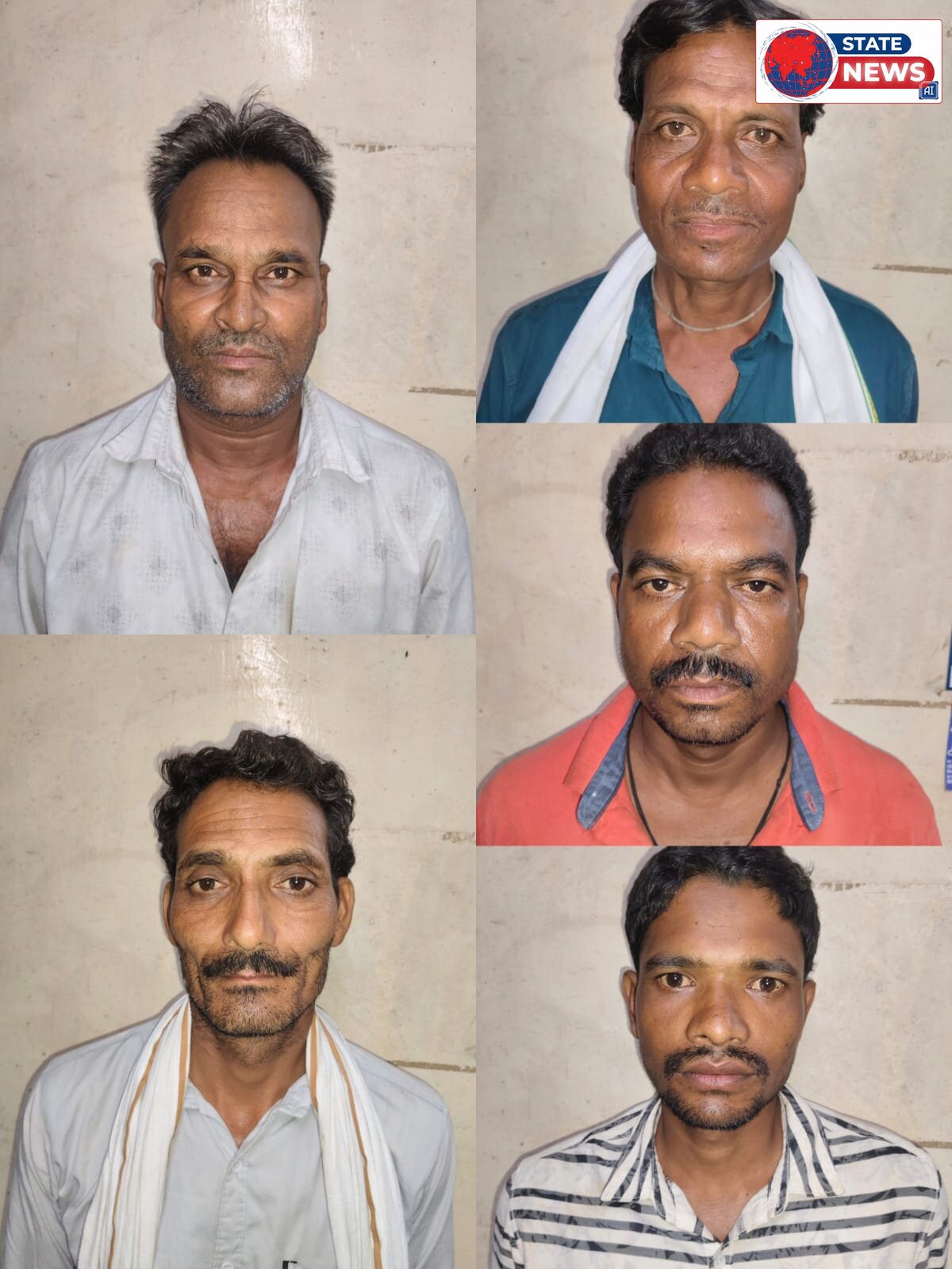 बीजादेही पुलिस का जुआ फड़ पर छापा, पांच आरोपी गिरफ्तार