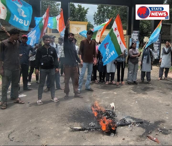 *NEET पेपर लीक, जंतर-मंतर में छात्रों पर लाठीचार्ज और राहुल गांधी जी की गिरफ्तारी के विरोध में NSUI उमरिया ने फूंका प्रधानमंत्री नरेंद्र मोद