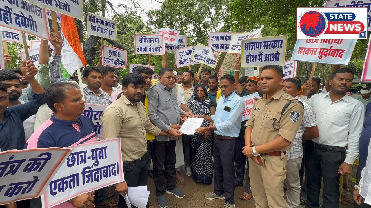 कठ्ठीवाड़ा में छात्रों के समर्थन में जनाक्रोश