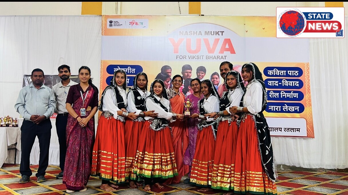 जिला स्तरीय नशा मुक्ति कार्यक्रम में छाया सांदीपनी विद्यालय आलोट, तीन प्रतियोगिताओं में शानदार सफलता