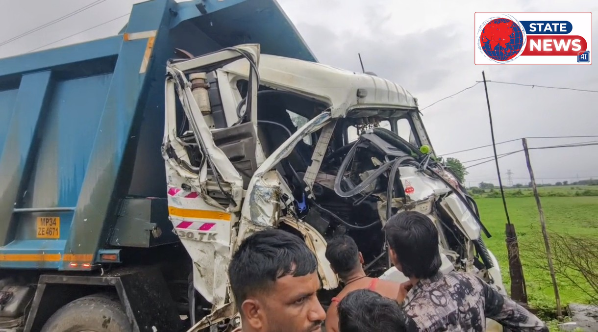 दमोह के बेलखेड़ी में दो डंपरों में आमने सामने टक्कर, एक डंपर का चालक घायल, तेज रफ्तार बनी हादसे की वजह
