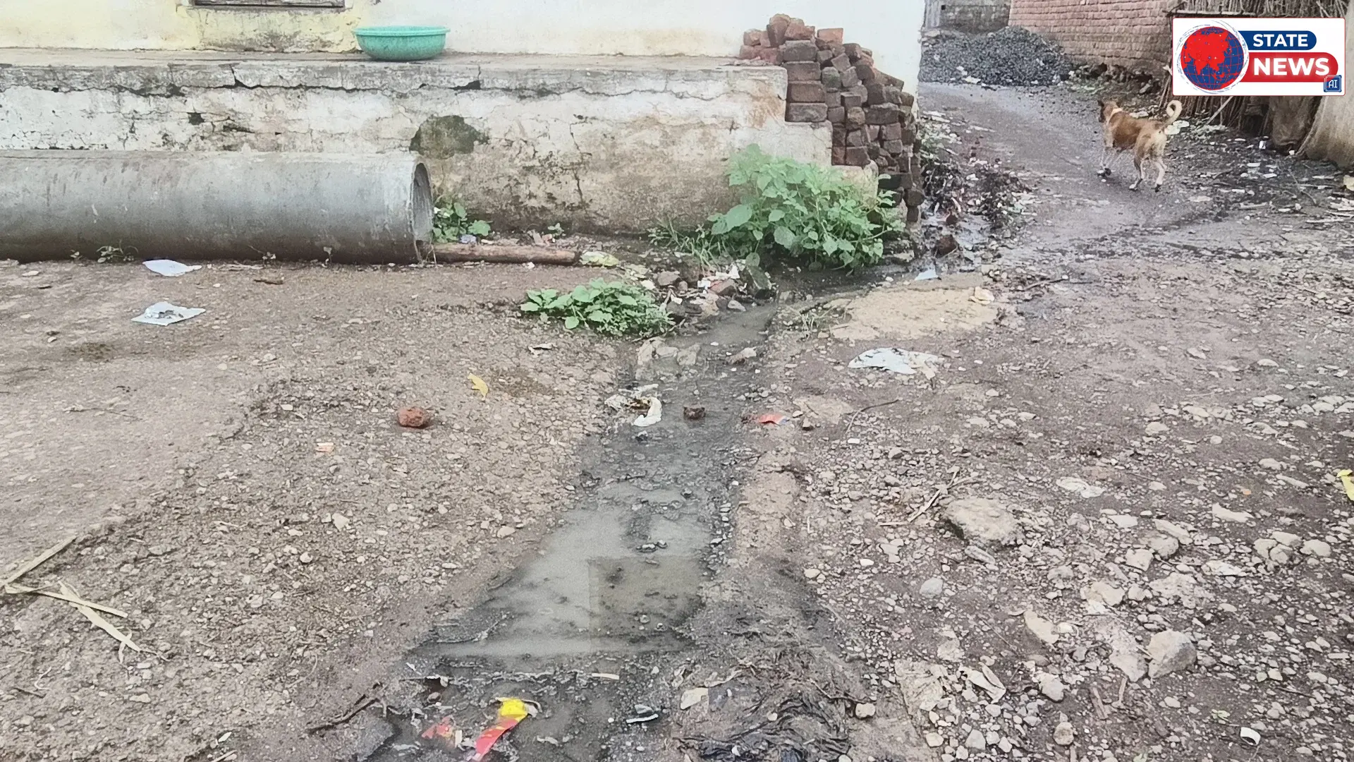 ग्राम साईंखेड़ा में अधूरी नाली और गंदगी से आक्रोशित ग्रामवासी, पांच कुएं में से दो पर जाली , ग्रामीणों की आंतरिक गली में रोड की मांग ।