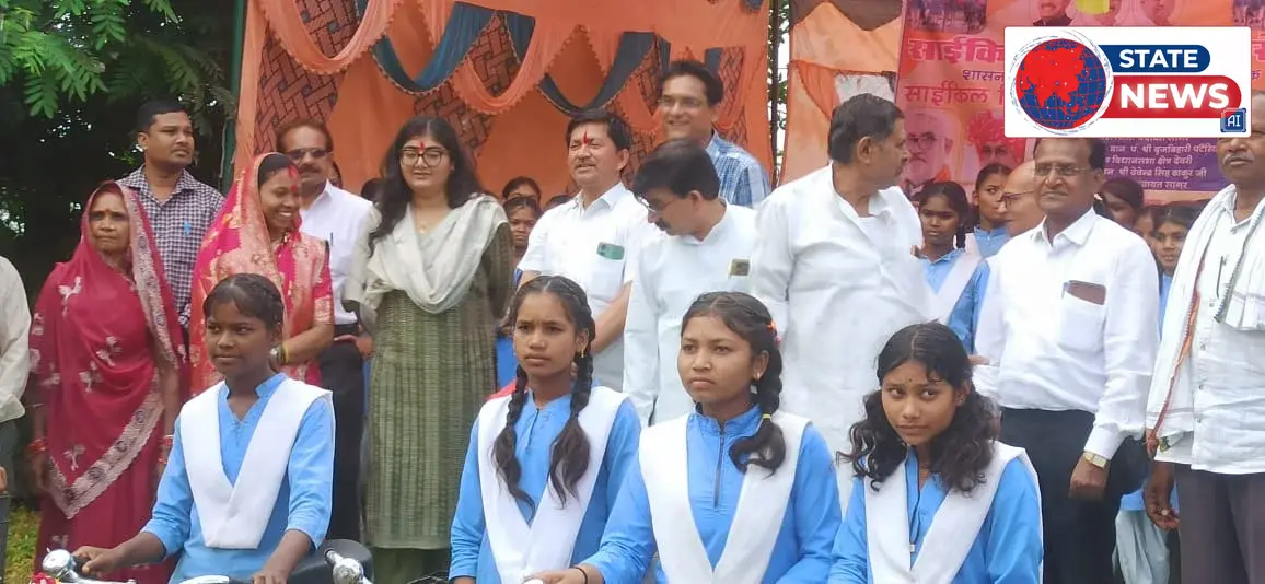 केसली के शासकीय हाई स्कूल चौका में निःशुल्क साइकिल वितरण कार्यक्रम संपन्न, छात्राओं के चेहरे पर खिली मुस्कान