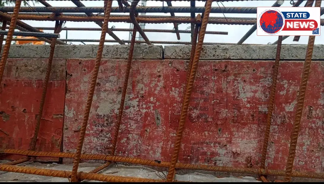 65 लाख के आयुष्मान आरोग्य मंदिर निर्माण में अनियमितताओं के आरोप, जंग लगे सरिया व घटिया सीमेंट का हो रहा उपयोग*