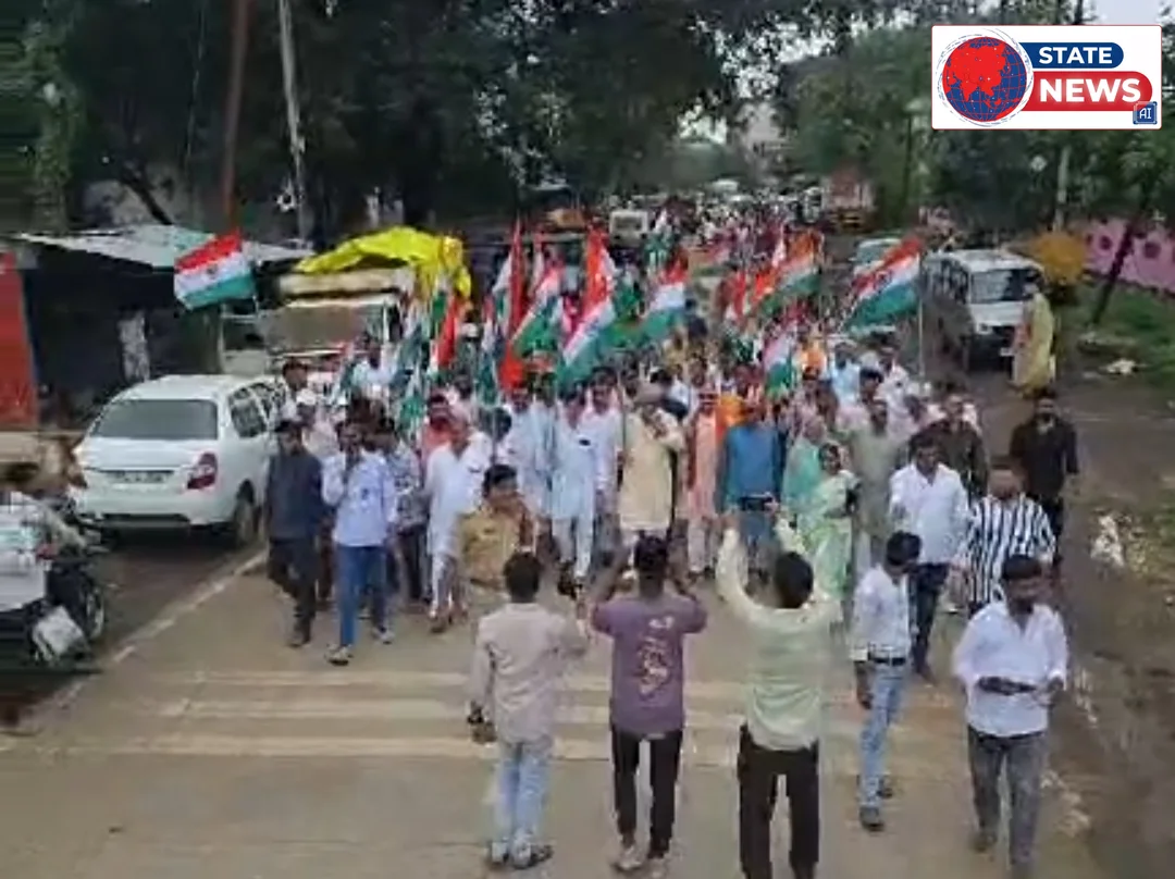केसली में 'हर घर तिरंगा यात्रा' का भव्य आयोजन: विधायक बृज बिहारी पटेरिया के नेतृत्व में गूंजे देशभक्ति के नारे