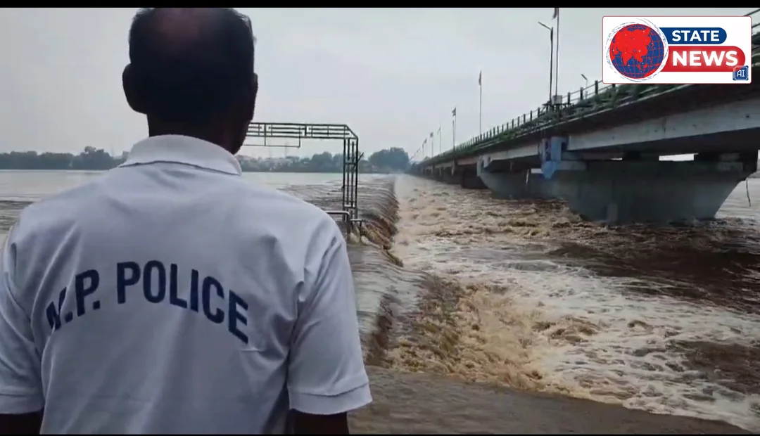 मंडला एवं आसपास के जिलों में भारी बारिश 