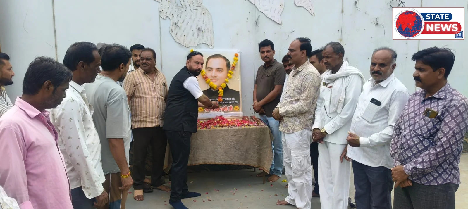 राजीव गांधी की जयंती पर कांग्रेस ने दी भावपूर्ण श्रद्धांजलि