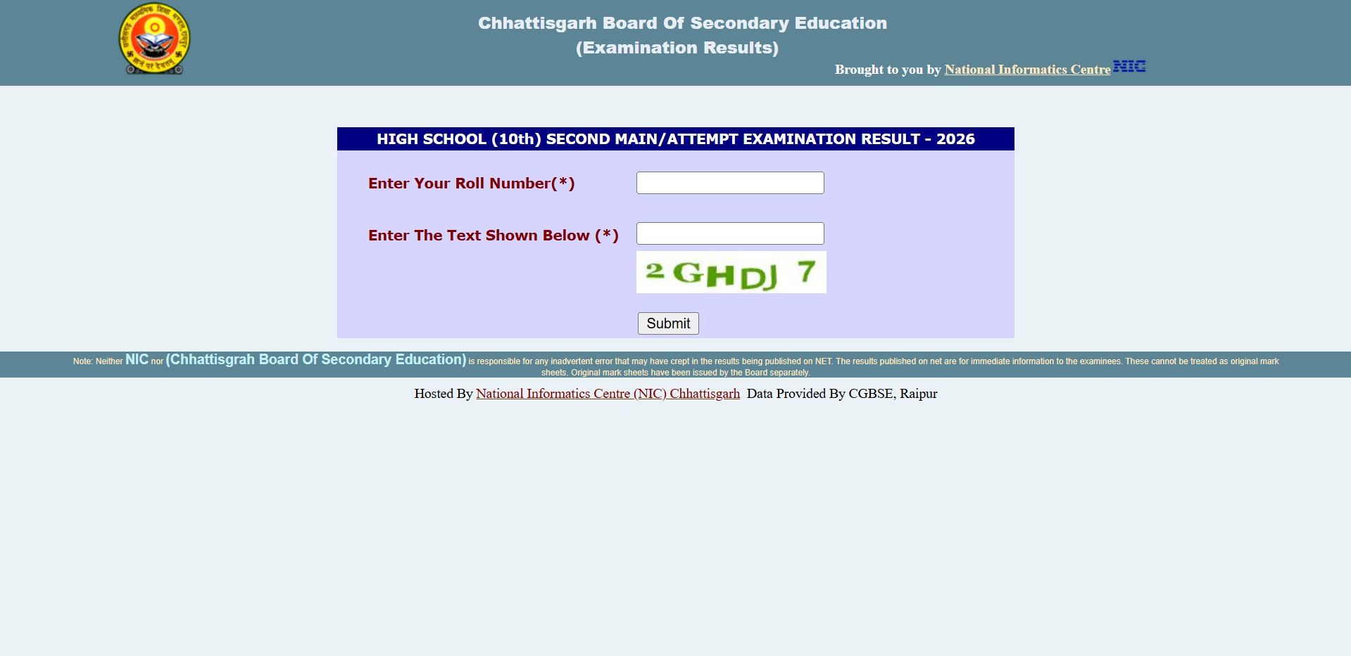 CG Board 2026 Class 10, 12 Results Announced: Check Direct Download Link Here