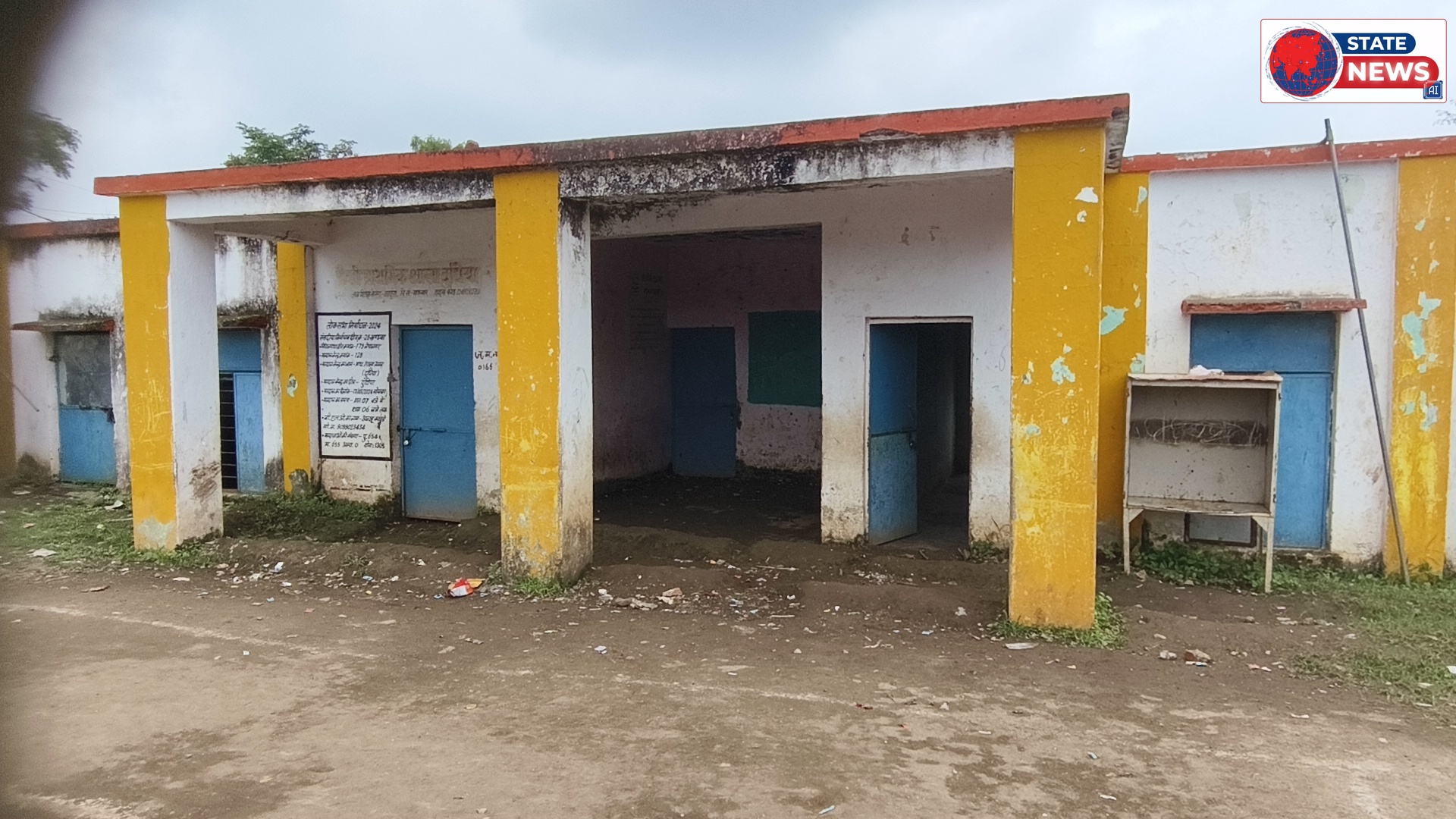 नौनिहाल बच्चों के भविष्य से हो रहा खिलवाड़ ।  एक कमरे में कक्षा एक से पांचवी तक एवं दूसरे कमरे  में कक्षा छठवीं से आठवीं तक के बच्चे पढ़ रहे 