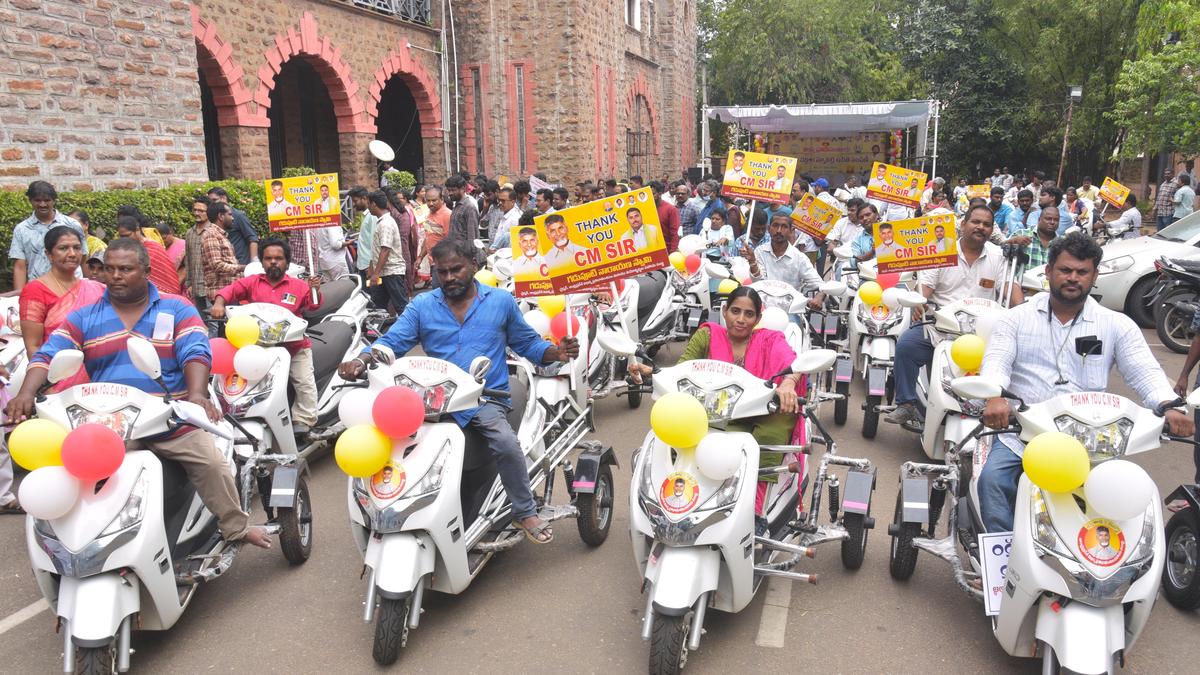 Empowering Mobility: Vizag Distributes Three-Wheel Bikes to 51 Persons with Disabilities