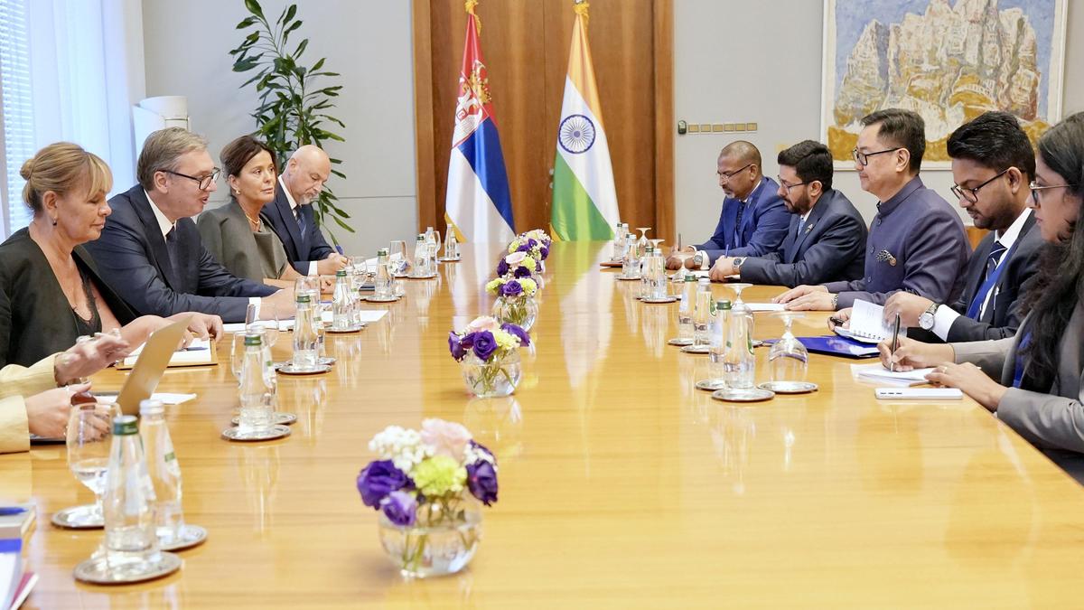 Kiren Rijiju Strengthens India-Serbia Ties in Meeting with President Vucic in Belgrade
