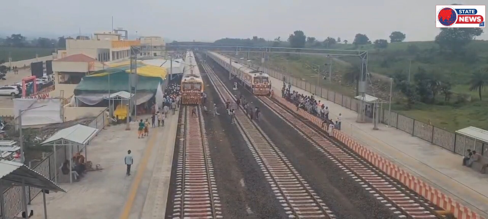 धार जिले के ठंडा में रेल