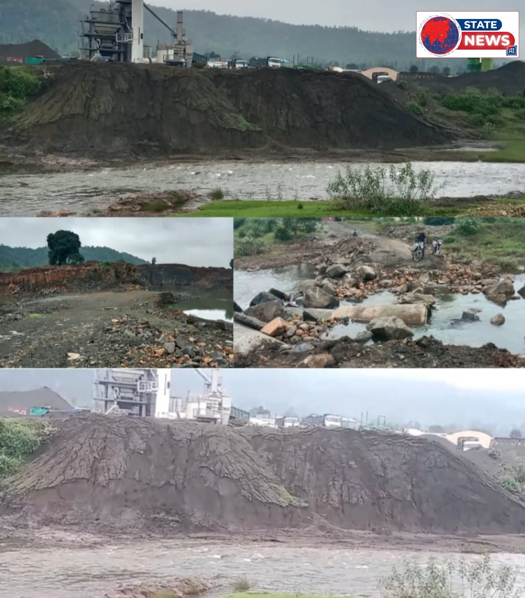 राहगीरों के लिए मुसीबत बनी मंडला डिंडोरी राष्ट्रीय राजमार्ग में बन रही रोड