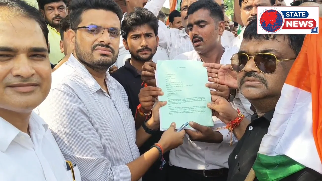 “UGC रोलबैक को लेकर त्यौंथर में सवर्ण समाज की हुंकार, 2 किमी पैदल मार्च कर राष्ट्रपति के नाम सौंपा ज्ञापन