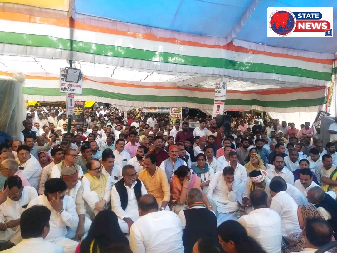 30 मासूम आदिवासी बच्चों की मौत पर सरकार के खिलाफ कांग्रेस का हल्लाबोल 